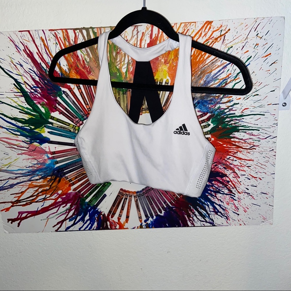 Adidas Sports Bra. White sports bra